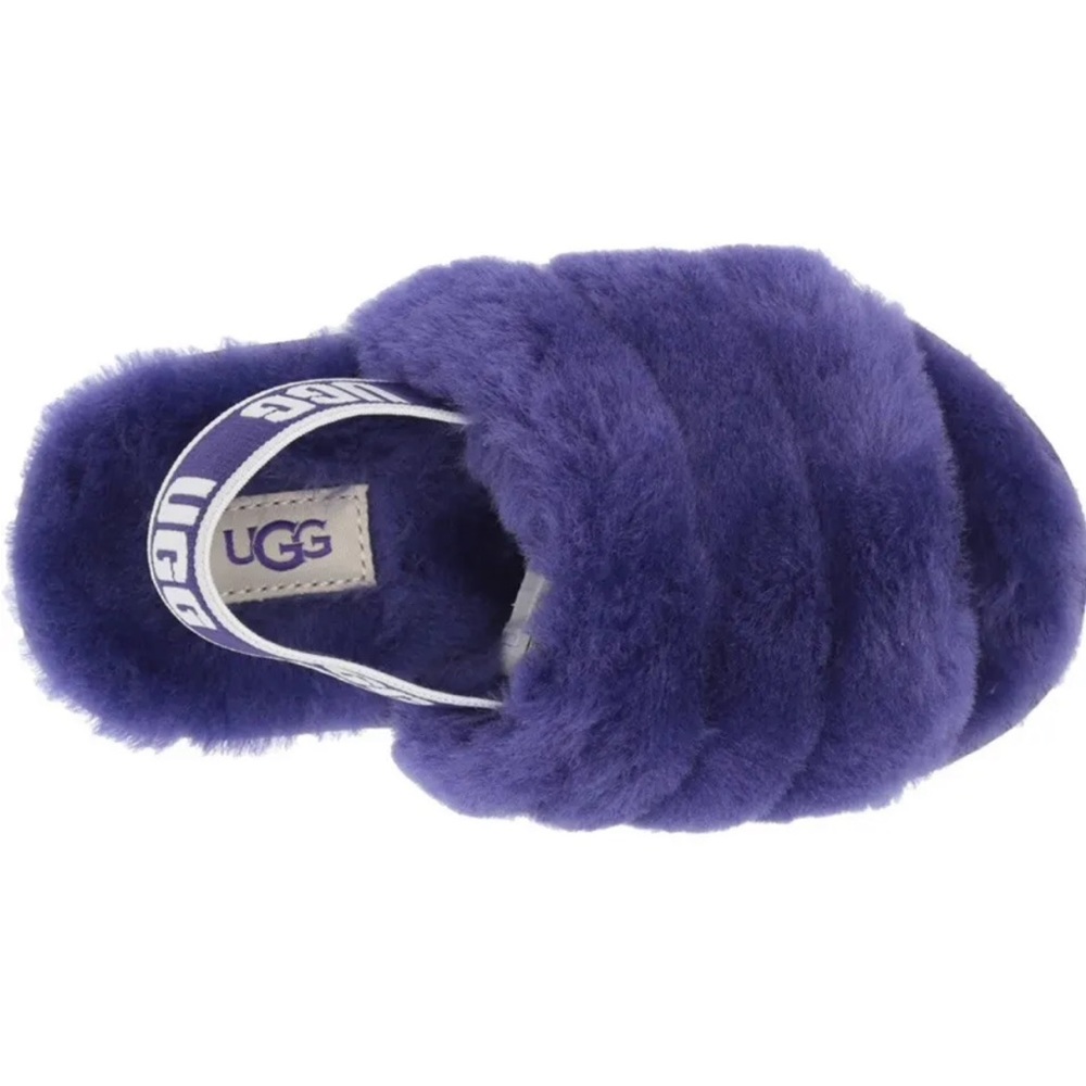 Ugg Slipper T Fluff Yeah Slide Purple Shoe Size 12 girls